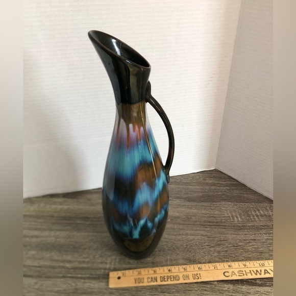 Vtg CCC Rainbow Glaze Pitcher - Picture 10 of 16